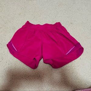 Lululemon Hotty Hot Short Size 2 4” inseam Ripened Raspberry